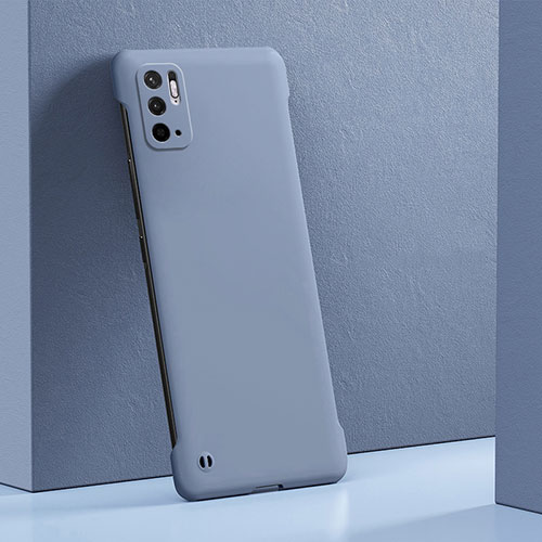Hard Rigid Plastic Matte Finish Case Back Cover YK5 for Xiaomi Redmi Note 10 5G Lavender Gray
