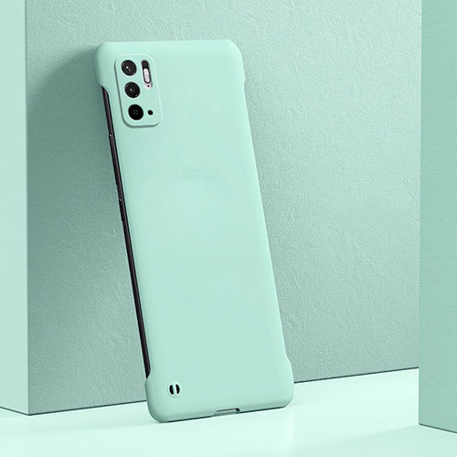 Hard Rigid Plastic Matte Finish Case Back Cover YK5 for Xiaomi Redmi Note 10T 5G Cyan