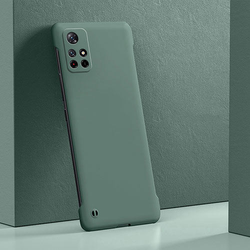 Hard Rigid Plastic Matte Finish Case Back Cover YK5 for Xiaomi Redmi Note 11 5G Green