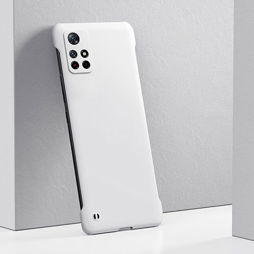 Hard Rigid Plastic Matte Finish Case Back Cover YK5 for Xiaomi Redmi Note 11T 5G White