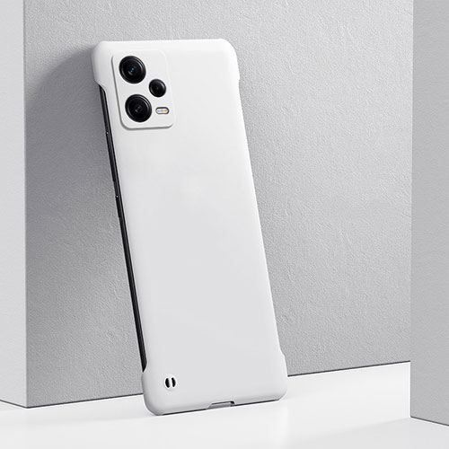 Hard Rigid Plastic Matte Finish Case Back Cover YK5 for Xiaomi Redmi Note 12 Explorer White