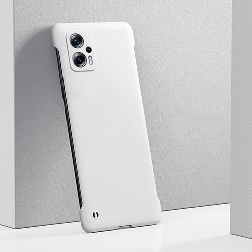 Hard Rigid Plastic Matte Finish Case Back Cover YK5 for Xiaomi Redmi Note 12T Pro 5G White