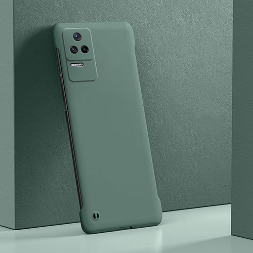 Hard Rigid Plastic Matte Finish Case Back Cover YK6 for Xiaomi Poco F4 5G Green