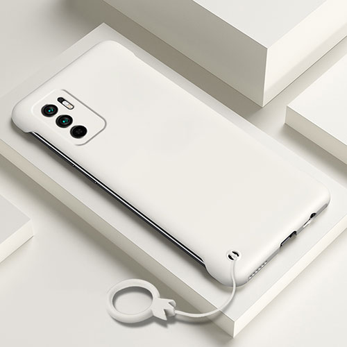 Hard Rigid Plastic Matte Finish Case Back Cover YK6 for Xiaomi POCO M3 Pro 5G White