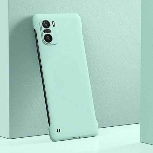 Hard Rigid Plastic Matte Finish Case Back Cover YK6 for Xiaomi Redmi K40 5G Cyan