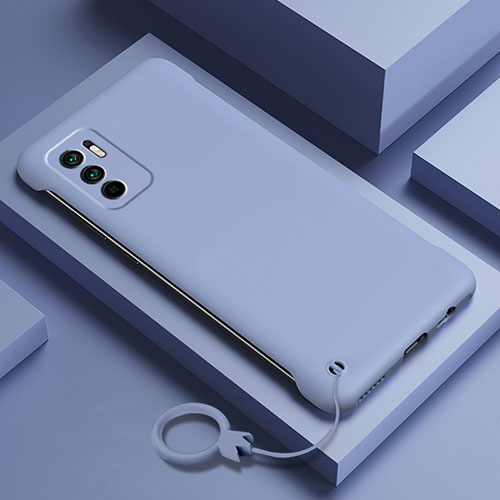 Hard Rigid Plastic Matte Finish Case Back Cover YK6 for Xiaomi Redmi Note 10 5G Lavender Gray