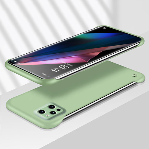 Hard Rigid Plastic Matte Finish Case Back Cover YK7 for Oppo Find X3 5G Green