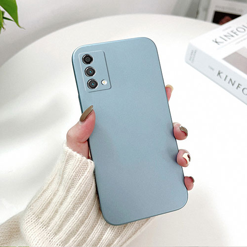 Hard Rigid Plastic Matte Finish Case Back Cover YK7 for Oppo K9 5G Sky Blue