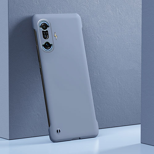 Hard Rigid Plastic Matte Finish Case Back Cover YK7 for Xiaomi Poco F3 GT 5G Lavender Gray