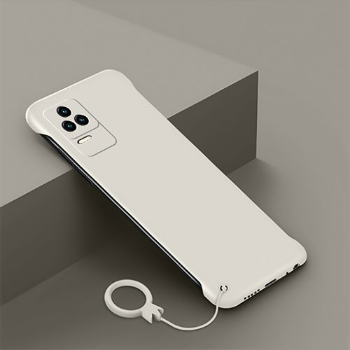 Hard Rigid Plastic Matte Finish Case Back Cover YK7 for Xiaomi Poco F4 5G White