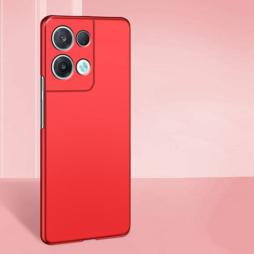 Hard Rigid Plastic Matte Finish Case Back Cover YK8 for Oppo Reno8 5G Red