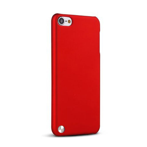 Hard Rigid Plastic Matte Finish Case for Apple iPod Touch 5 Red