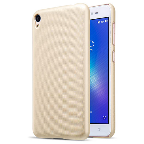 Hard Rigid Plastic Matte Finish Case for Asus Zenfone Live ZB501KL Gold