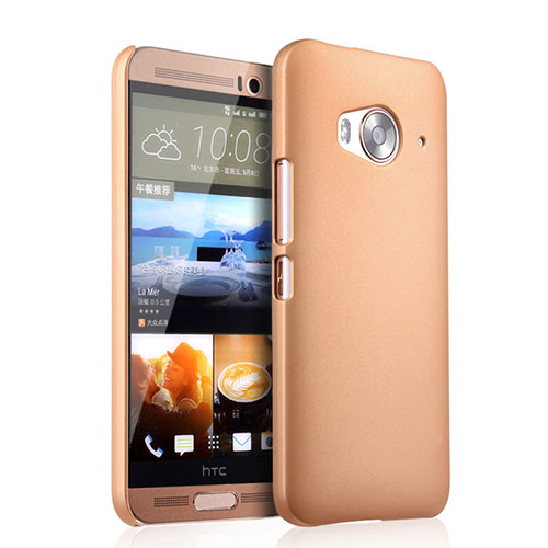 Hard Rigid Plastic Matte Finish Case for HTC One Me Gold