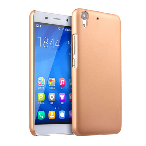 Hard Rigid Plastic Matte Finish Case for Huawei Y6 Gold