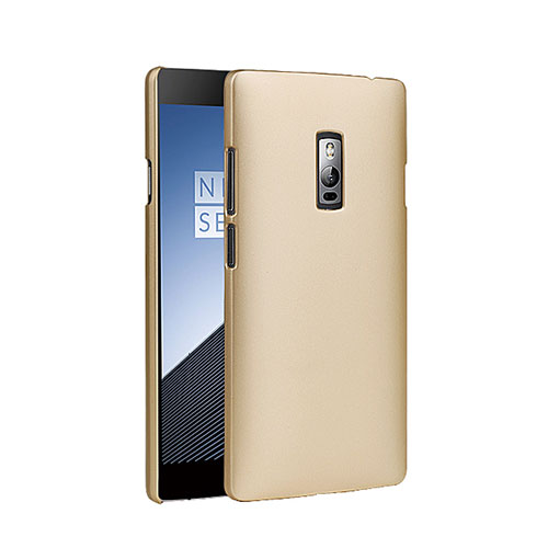 Hard Rigid Plastic Matte Finish Case for OnePlus 2 Gold