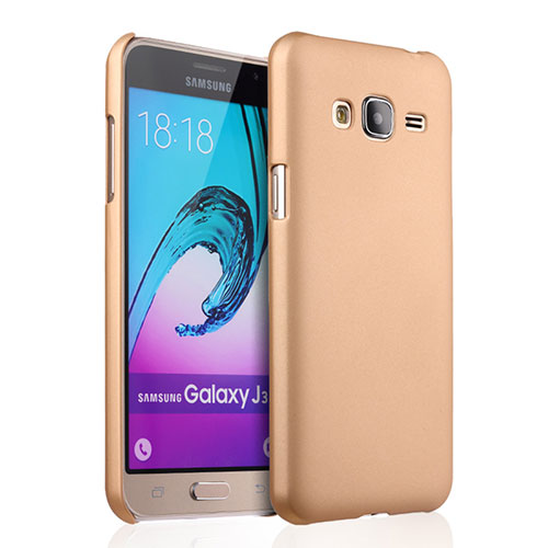 Hard Rigid Plastic Matte Finish Case for Samsung Galaxy Amp Prime J320P J320M Gold