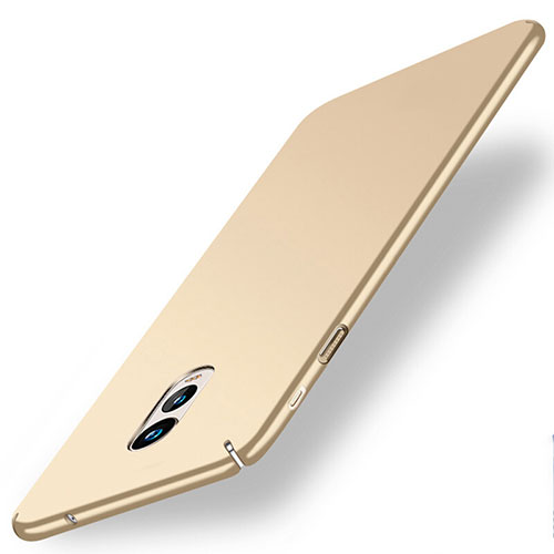 Hard Rigid Plastic Matte Finish Case for Samsung Galaxy C8 C710F Gold