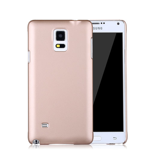 Hard Rigid Plastic Matte Finish Case for Samsung Galaxy Note 4 SM-N910F Rose Gold