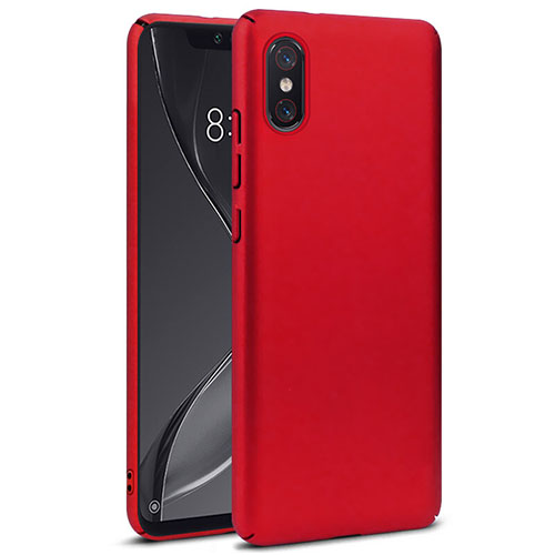 Hard Rigid Plastic Matte Finish Case for Xiaomi Mi 8 Screen Fingerprint Edition Red