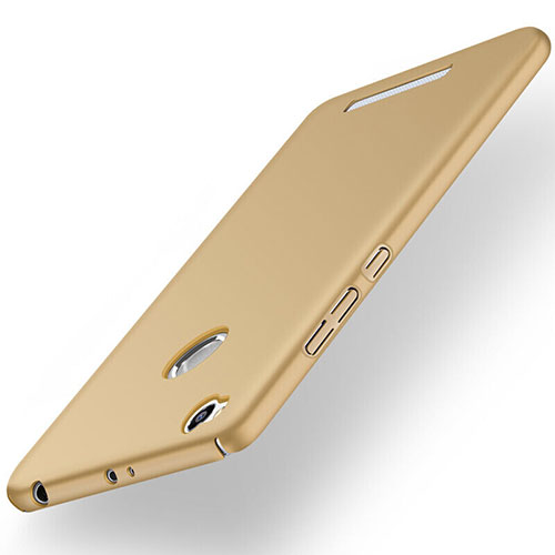 Hard Rigid Plastic Matte Finish Case for Xiaomi Redmi 3 High Edition Gold