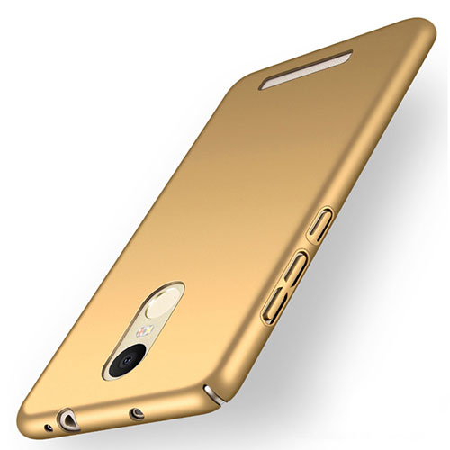 Hard Rigid Plastic Matte Finish Case M01 for Xiaomi Redmi Note 3 Pro Gold