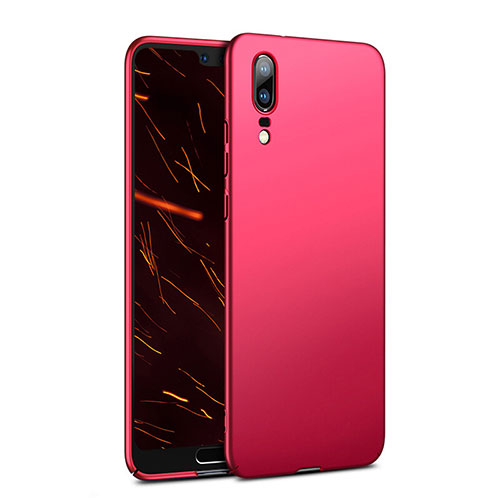 Hard Rigid Plastic Matte Finish Case M02 for Huawei P20 Red