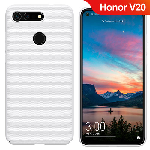 Hard Rigid Plastic Matte Finish Case M05 for Huawei Honor V20 White