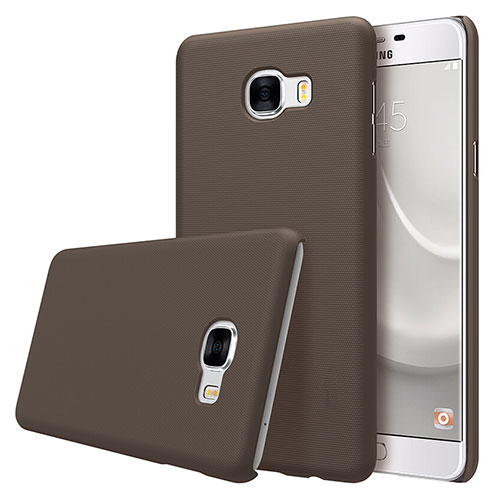 Hard Rigid Plastic Matte Finish Case M08 for Samsung Galaxy C5 SM-C5000 Brown