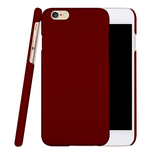 Hard Rigid Plastic Matte Finish Cover for Apple iPhone 6 Plus Red Wine