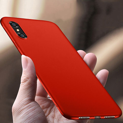 Hard Rigid Plastic Matte Finish Cover for Apple iPhone Xs Max Red