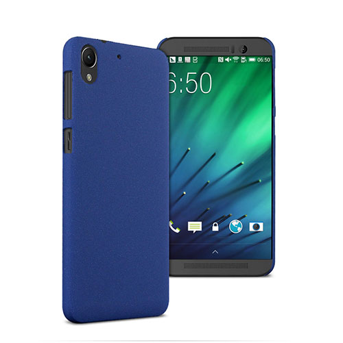 Hard Rigid Plastic Matte Finish Cover for HTC Desire 728 728g Blue