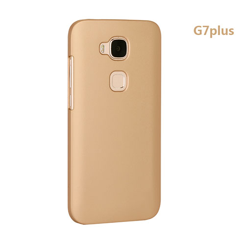 Hard Rigid Plastic Matte Finish Cover for Huawei G7 Plus Gold