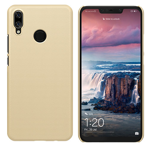 Hard Rigid Plastic Matte Finish Cover for Huawei P Smart+ Plus Gold