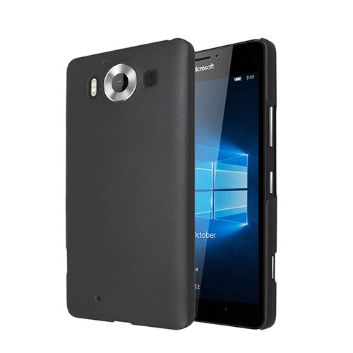 Hard Rigid Plastic Matte Finish Cover for Microsoft Lumia 950 Black