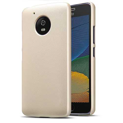 Hard Rigid Plastic Matte Finish Cover for Motorola Moto G5 Gold