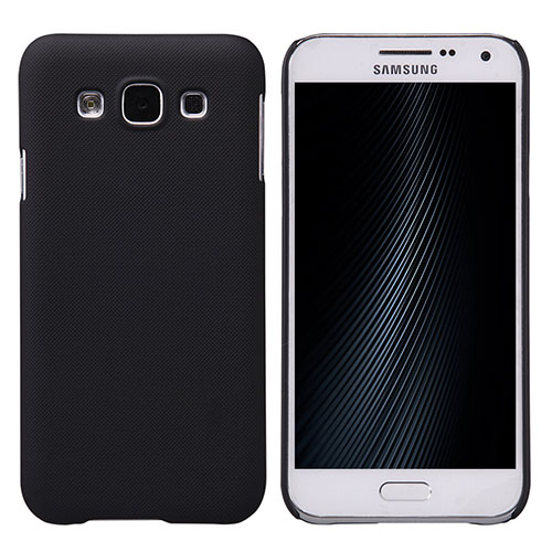 Hard Rigid Plastic Matte Finish Cover for Samsung Galaxy E5 SM-E500F E500H Black