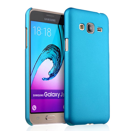 Hard Rigid Plastic Matte Finish Cover for Samsung Galaxy J3 Sky Blue