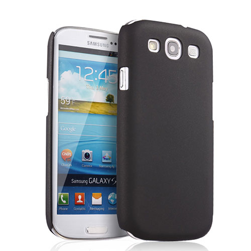 Hard Rigid Plastic Matte Finish Cover for Samsung Galaxy S3 4G i9305 Black