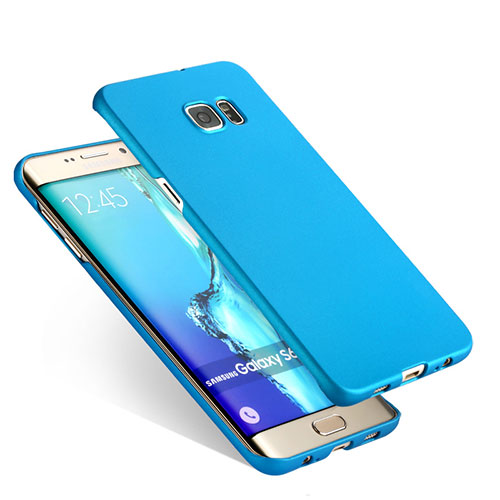 Hard Rigid Plastic Matte Finish Cover for Samsung Galaxy S6 Edge+ Plus SM-G928F Sky Blue