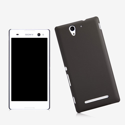 Hard Rigid Plastic Matte Finish Cover for Sony Xperia C3 Black