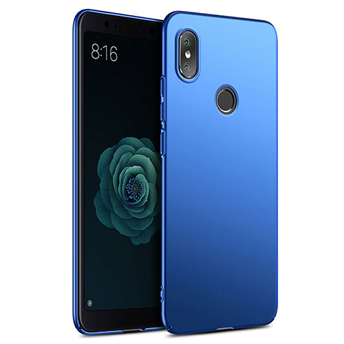 Hard Rigid Plastic Matte Finish Cover for Xiaomi Mi A2 Blue