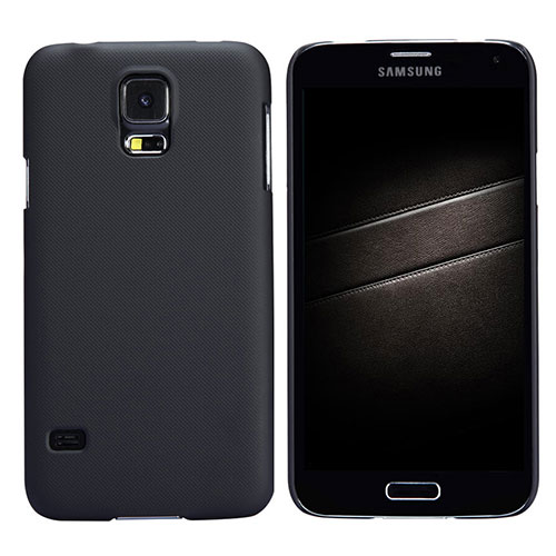 Hard Rigid Plastic Matte Finish Cover M02 for Samsung Galaxy S5 G900F G903F Black