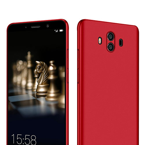 Hard Rigid Plastic Matte Finish Cover M08 for Huawei Mate 10 Red