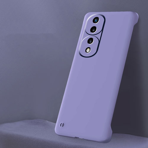 Hard Rigid Plastic Matte Finish Frameless Case Back Cover for Huawei Honor 70 Pro 5G Purple