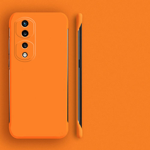 Hard Rigid Plastic Matte Finish Frameless Case Back Cover for Huawei Honor 80 Pro 5G Orange