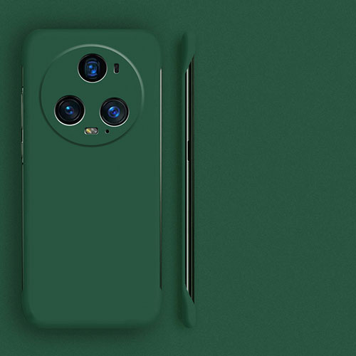 Hard Rigid Plastic Matte Finish Frameless Case Back Cover for Huawei Honor Magic5 Pro 5G Midnight Green