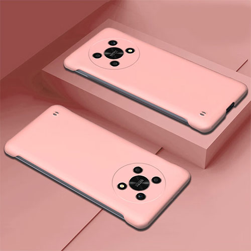 Hard Rigid Plastic Matte Finish Frameless Case Back Cover for Huawei Honor X9 5G Pink