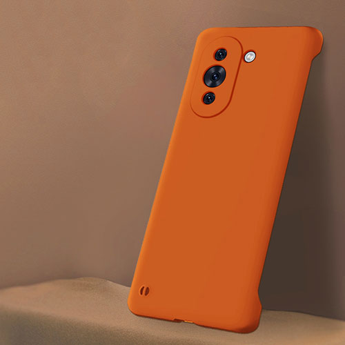 Hard Rigid Plastic Matte Finish Frameless Case Back Cover for Huawei Nova 10 Orange