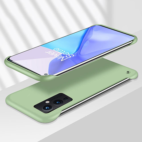 Hard Rigid Plastic Matte Finish Frameless Case Back Cover for OnePlus 9 5G Green